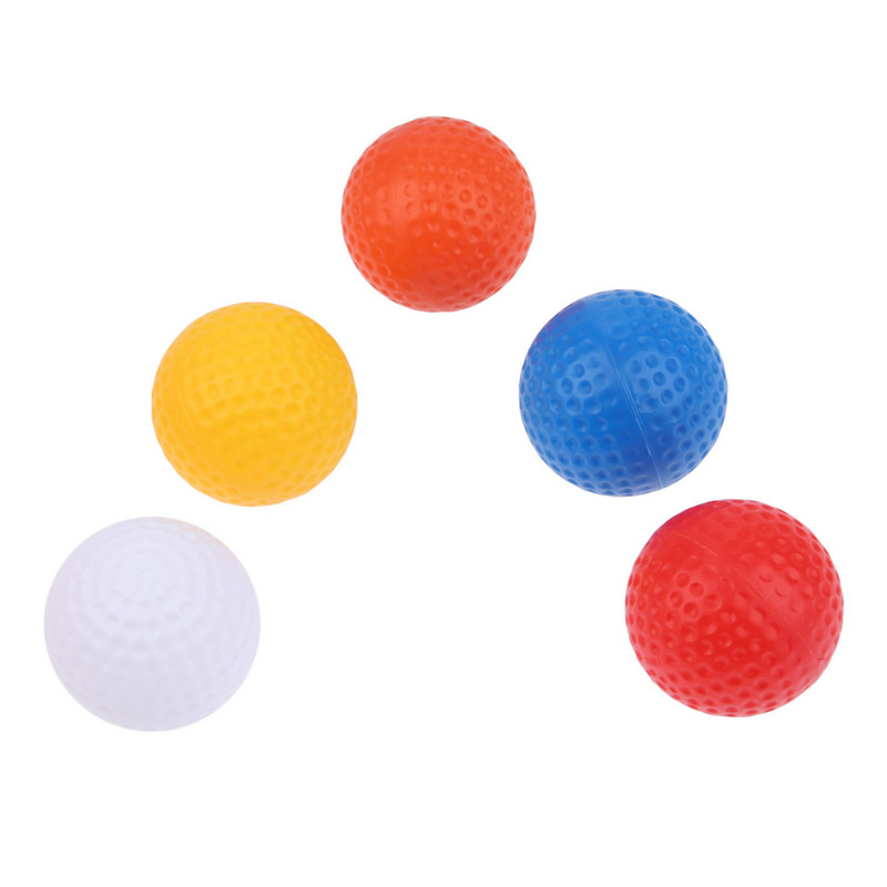 10 vnt Vidaus lauko sporto golfo treniruočių kamuoliai Spalvingi 41 mm plastikiniai treniruočių pagalbiniai golfo kamuoliukai balti/raudoni/geltoni/mėlyni/oranžiniai