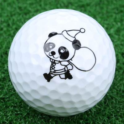 1 tk armas multikas Panda golfipall kahekihiline sünteetilisest kummist golfipallid kinkepallid golfiväljakuks ja treeninguks 42,67 mm
