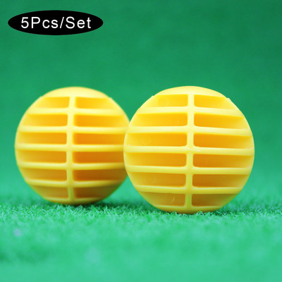 5 buc. Mingi de antrenament de golf din cauciuc sintetic Mingi de antrenament de golf Accesorii de golf pentru Driving Range, antrenament de leagăn, uz casnic