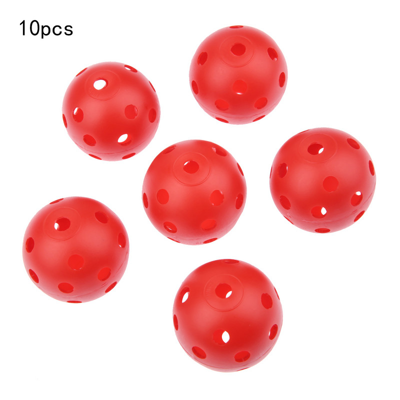 10db golf gyakorló labda műanyag sárga/piros/kék golf beltéri kültéri gyakorló labda sport golf kiegészítők