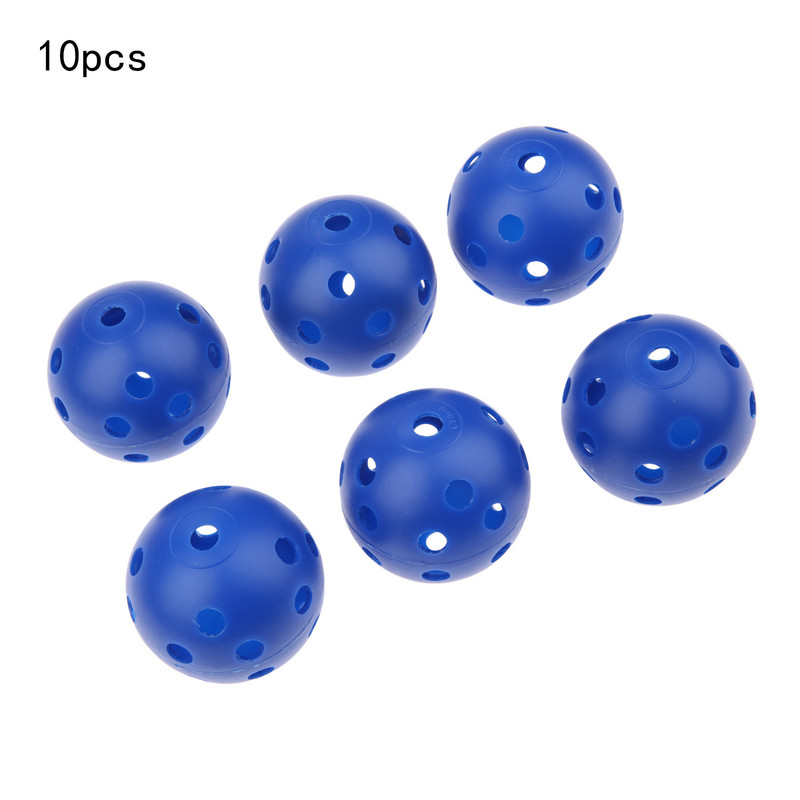 10db golf gyakorló labda műanyag sárga/piros/kék golf beltéri kültéri gyakorló labda sport golf kiegészítők