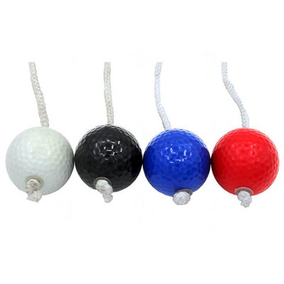 4-цветна топка за голф Детски голф Цветни тренировъчни топки 42 мм топка със стълба Дупка за голф