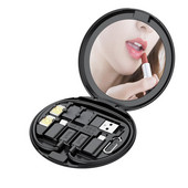 BUDI 11 In 1 Πολυλειτουργικό Αξεσουάρ Κινητού Τηλεφώνου Κουτί Μακιγιάζ Καθρέφτης Τηλέφωνο Πολλαπλών λειτουργιών Έξυπνος Προσαρμογέας Αποθήκευση κάρτας