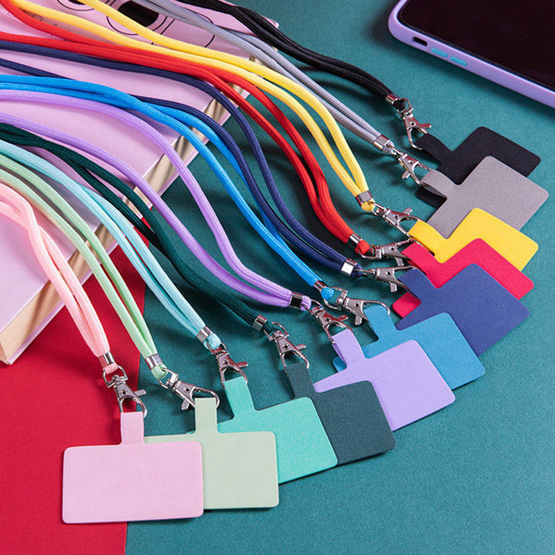 Reguliuojamas telefono dirželis, nuimamas kaklo laidas Universalus dirželis, karabininis pakabukas mobiliajam dėklui Telefono žavesio laidas dėklui