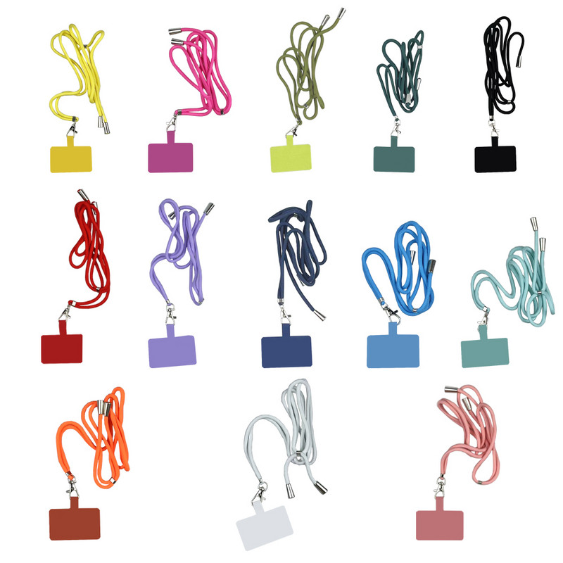 Reguliuojamas telefono dirželis, nuimamas kaklo laidas Universalus dirželis, karabininis pakabukas mobiliajam dėklui Telefono žavesio laidas dėklui