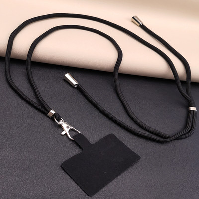 Crossbody Virves kaklarotas siksna Universāla mobilā telefona štrope ar garu regulējamu tālruņa maciņu ar klipsi, pret pazaudēšanu