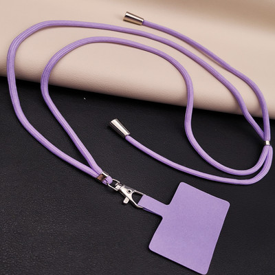 Crossbody Virves kaklarotas siksna Universāla mobilā telefona štrope ar garu regulējamu tālruņa maciņu ar klipsi, pret pazaudēšanu
