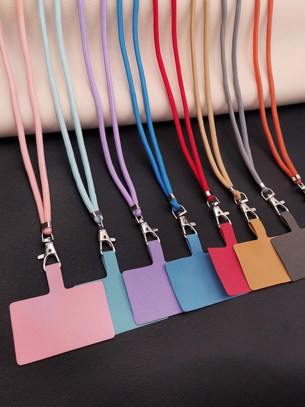 „Crossbody“ kaklo dirželis Universalus mobiliojo telefono dirželis, ilgas reguliuojamas telefono dėklas su segtuku, apsaugančiu nuo pametimo