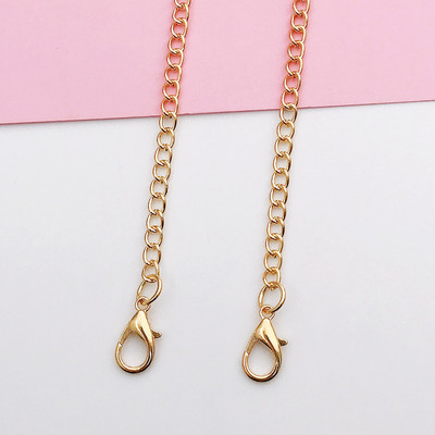 Диагонален калъф за мобилен телефон с метална обвивка за момиче, ремък за окачване на верига, катарама за омар, 110 см златна верига, презрамка за рамо