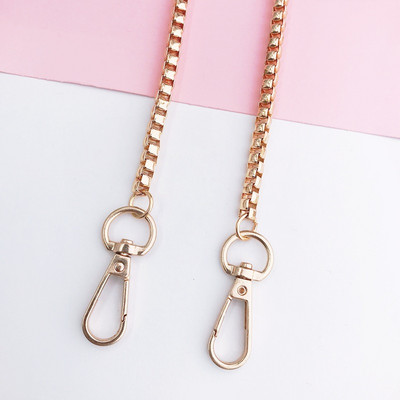 Диагонален калъф за мобилен телефон с метална обвивка за момиче, ремък за окачване на верига, катарама за омар, 110 см златна верига, презрамка за рамо