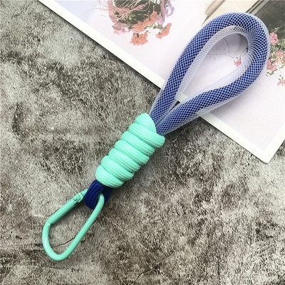 Връзка Флуоресцентна цветна каишка за телефон Мрежа Landyard за чанти Плетени ленти Ключодържател Висящи панталони Аксесоари Ключодържател
