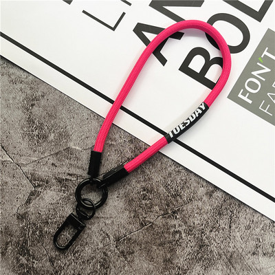 Ключодържател Цвят Каишка за шнур за аксесоари за телефон Гривна Телефонна верига Метална закопчалка за омар Ключ Чанта за ключове за кола Въже