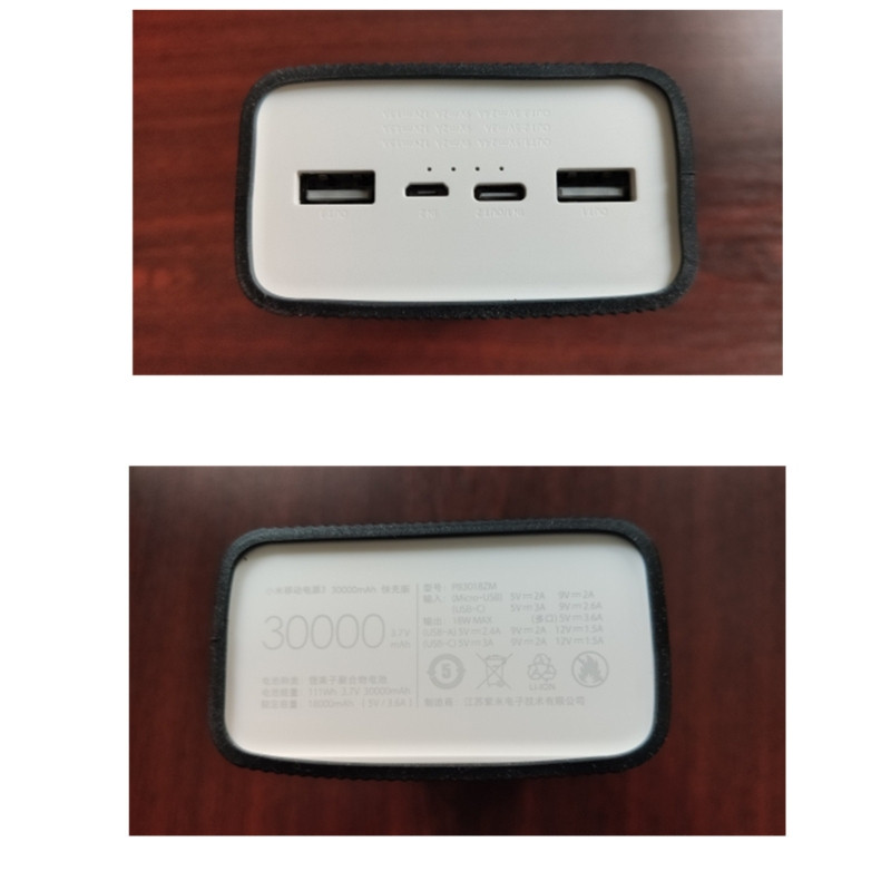 „Powerbank Case“ silikoninis apsauginis dėklo dangtelis, skirtas „Xiaomi Power Bank 3 30000 MAh“, „Skin Shell“ rankovės apsauginis dangtelis PB3018ZM dėklas