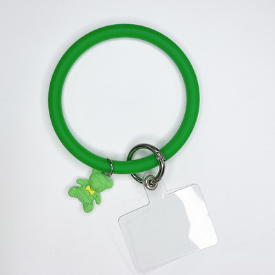 Универсален висящ пръстен за преден мобилен телефон Мека силиконова каишка за каишка против изгубване Гривна за iPhone Xiaomi Samsung Ключодържател