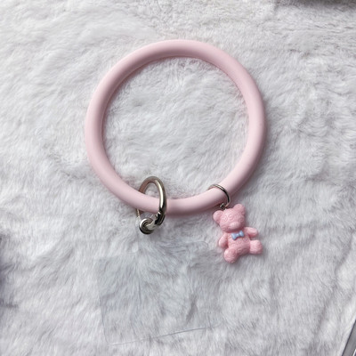 Универсален висящ пръстен за преден мобилен телефон Мека силиконова каишка за каишка против изгубване Гривна за iPhone Xiaomi Samsung Ключодържател