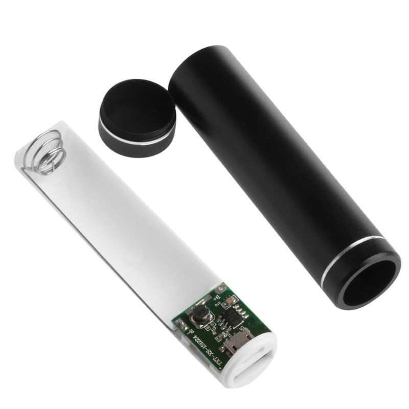 1 vnt. metalinis USB 5V maitinimo banko dėžutės rinkinys 1X 18650 baterijos „pasidaryk pats“ dėžutės įkroviklis, skirtas mobiliajam telefonui maitinimo banko priedai, žalia