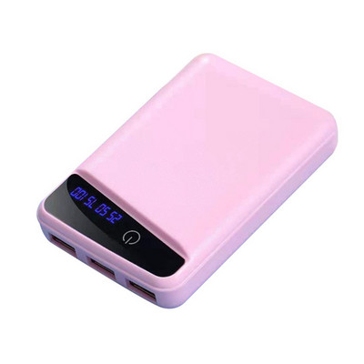 18650 Akkumulátortöltő fedél Power Bank tok DIY Box 3 USB portok