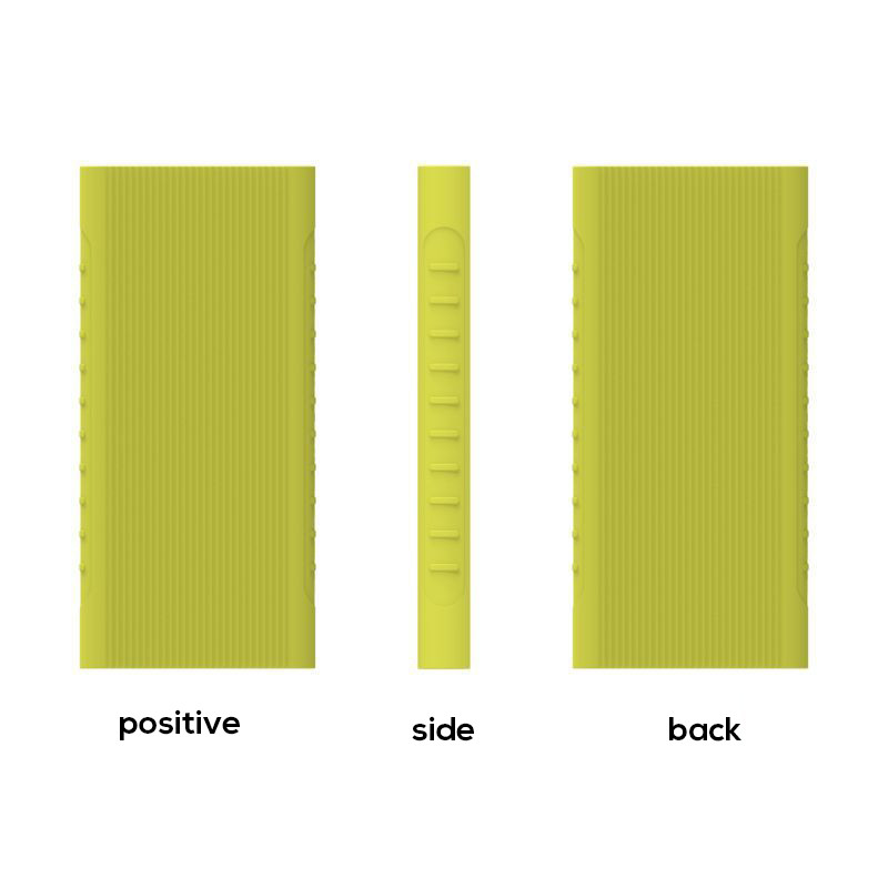 Apsauginis dėklo dangtelis, skirtas naujajam Xiaomi Power Bank 2 10000 MAh dviejų USB prievadų silicio apvalkalo apvalkalas, skirtas Power Bank modeliui PLM09ZM