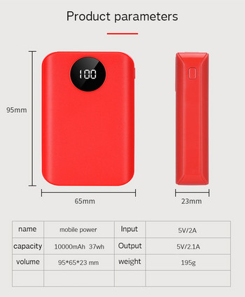 Φορητή 2 θύρες USB Θήκη PowerBank DIY 3x 18650 Φορτιστής μπαταρίας Φορτιστής κινητού τηλεφώνου Power Bank Box Shell Kit για Iphone Huawei