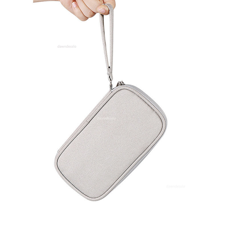 Преносима чанта за съхранение на Power Bank Калъф Зарядно Калъф за цифров кабел Слушалки Оксфорд плат Слушалки Държач за телефон за пътна чанта