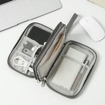 Φορητή τσάντα αποθήκευσης για Power Bank Θήκη ψηφιακής καλωδίου ακουστικών Oxford υφασμάτινη θήκη για ακουστικά για τσάντα ταξιδιού