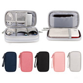 Nešiojamas laikymo krepšys, skirtas Power Bank skaitmeniniam kabelio dėklui ausinių vandeniui atsparus Oksfordo audinio ausinių telefono laikiklio dėklas kelionėms