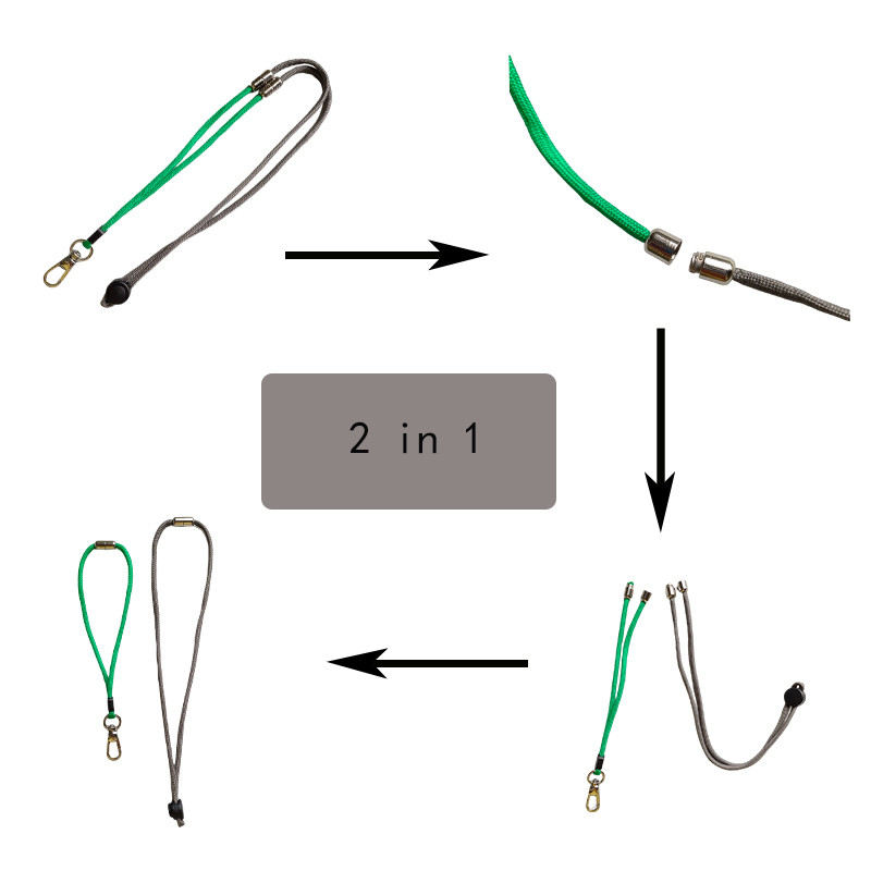 Регулируемо въже за мобилен телефон, въже против падане, мобилен телефон, ремък за врата с двойна употреба, каишка за мобилен телефон, презрамки