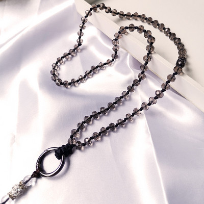 Mobiiltelefoni kaelapael rippuv kaela riputuskett Ripats Kristallhelmed käsitsi valmistatud Kaotsiminekuvastane köis iPhone`i rihma jaoks Eemaldatav