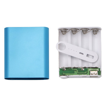Μεταλλικός Τύπος C Είσοδος DIY 5V 2A Έξοδος USB Power Bank Kit Box Θήκη 4x 18650 Φορτιστής μπαταρίας για κινητό τηλέφωνο Tablet H3CA
