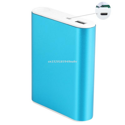 Метален тип C вход Направи си сам 5V 2A USB изход Power Bank Kit Кутия Кутия 4x 18650 зарядно устройство за батерии за мобилен мобилен телефон таблет H3CA