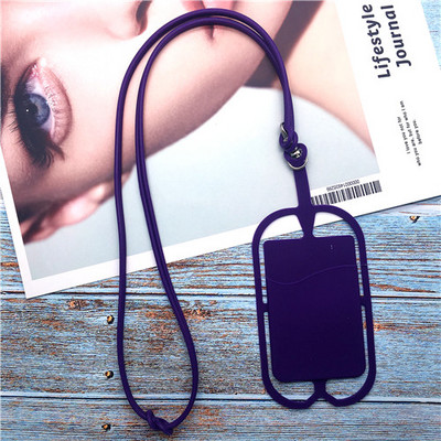 Силиконов ремък за мобилен телефон Калъф за държач Калъф Универсален телефон презрамка за врата Колие Прашка за смарт мобилен телефон ремък за телефон