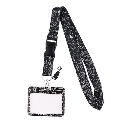 CB112 математическа формула каишка за врат ключодържател каишка за мобилен телефон каишка ID притежател на значка въже ключодържател аксесоари ученик учител подаръци