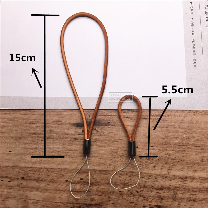 Кожен ремък-ретро кожен ключодържател с ремък Каишки за мобилен телефон Каишка Въже за китка Телефон за USB флаш устройства Ключове