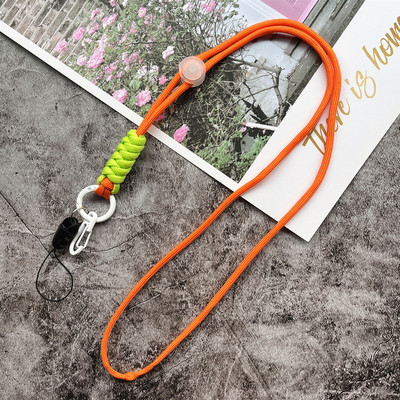 Телефонни бижута Контрастни цветове Каишка за мобилен телефон Weave Каишка за ключодържател Анти-загубена каишка за китка за верижка за телефон Аксесоари