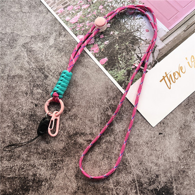 Телефонни бижута Контрастни цветове Каишка за мобилен телефон Weave Каишка за ключодържател Анти-загубена каишка за китка за верижка за телефон Аксесоари