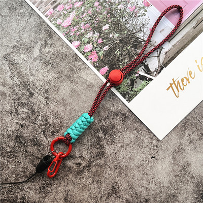 Телефонни бижута Контрастни цветове Каишка за мобилен телефон Weave Каишка за ключодържател Анти-загубена каишка за китка за верижка за телефон Аксесоари