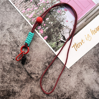 Телефонни бижута Контрастни цветове Каишка за мобилен телефон Weave Каишка за ключодържател Анти-загубена каишка за китка за верижка за телефон Аксесоари
