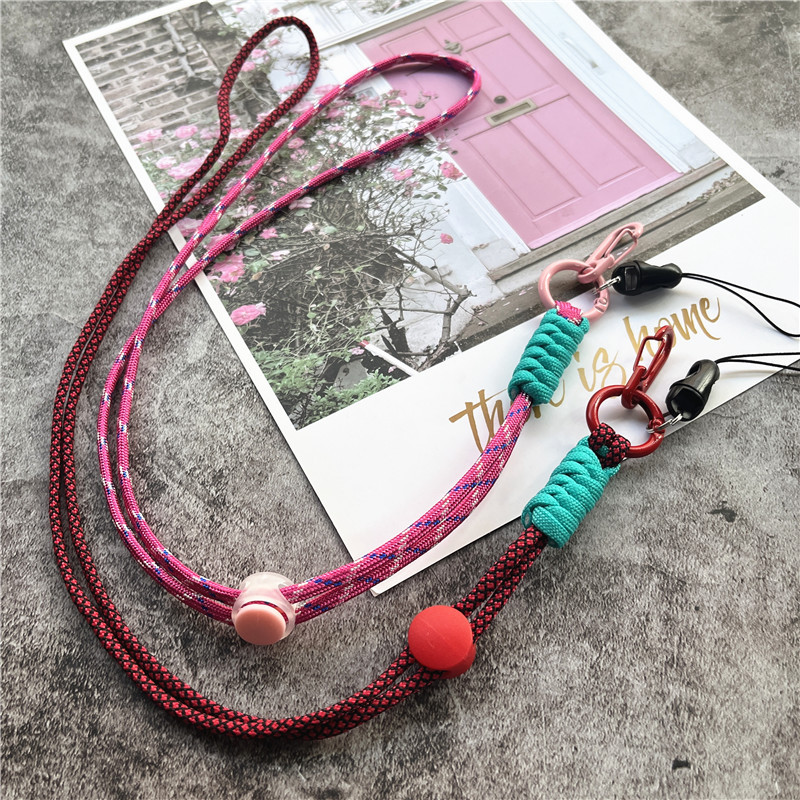 Телефонни бижута Контрастни цветове Каишка за мобилен телефон Weave Каишка за ключодържател Анти-загубена каишка за китка за верижка за телефон Аксесоари