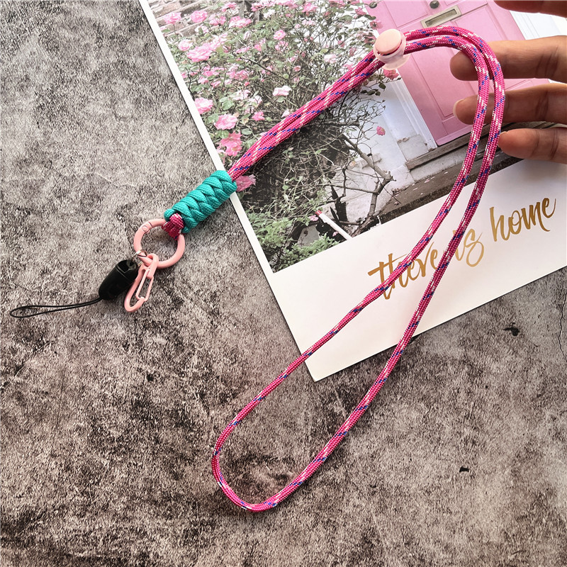 Телефонни бижута Контрастни цветове Каишка за мобилен телефон Weave Каишка за ключодържател Анти-загубена каишка за китка за верижка за телефон Аксесоари