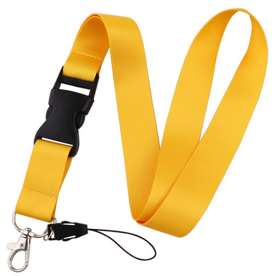 Модни черни ремъци за мобилен телефон, висящи ремъци за врата за ключове, лична карта, притежател на значка за карта на служител, ремък за лична карта