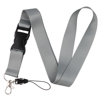 Модни черни ремъци за мобилен телефон, висящи ремъци за врата за ключове, лична карта, притежател на значка за карта на служител, ремък за лична карта