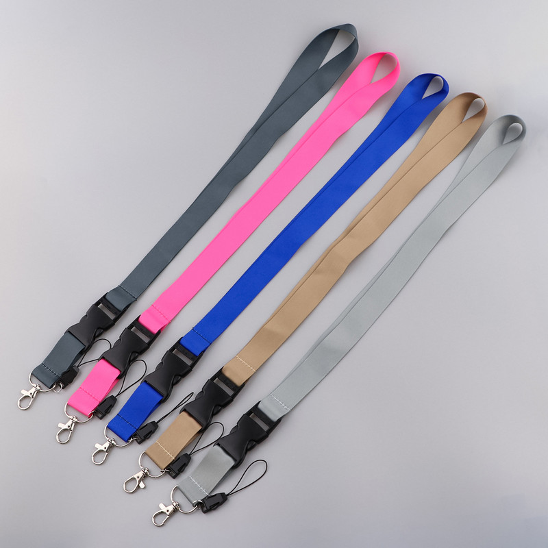 Модни черни ремъци за мобилен телефон, висящи ремъци за врата за ключове, лична карта, притежател на значка за карта на служител, ремък за лична карта