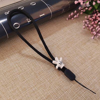 Обикновено ремък за мобилен телефон, ремък за камера, ключ, ключ, каишка за китка, ремък за ръка, черна котка, лапа, ремък за мобилен телефон, черно въже