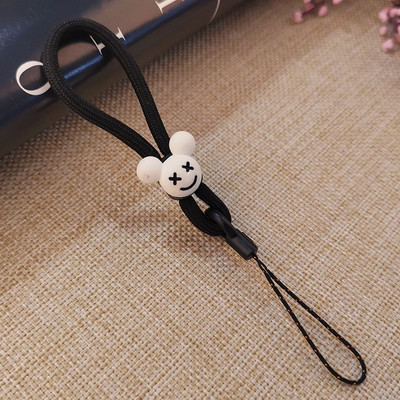 Обикновено ремък за мобилен телефон, ремък за камера, ключ, ключ, каишка за китка, ремък за ръка, черна котка, лапа, ремък за мобилен телефон, черно въже