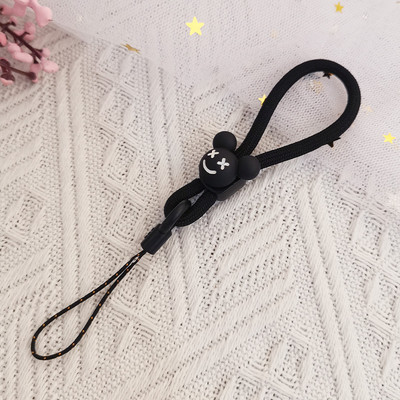 Обикновено ремък за мобилен телефон, ремък за камера, ключ, ключ, каишка за китка, ремък за ръка, черна котка, лапа, ремък за мобилен телефон, черно въже