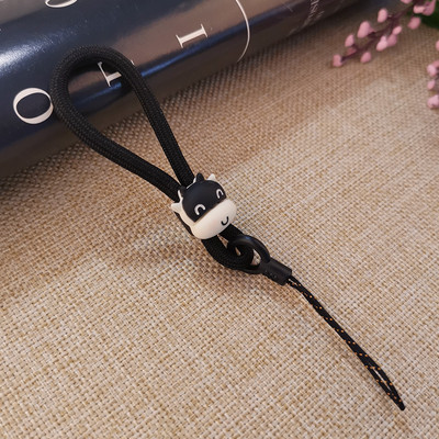 Обикновено ремък за мобилен телефон, ремък за камера, ключ, ключ, каишка за китка, ремък за ръка, черна котка, лапа, ремък за мобилен телефон, черно въже