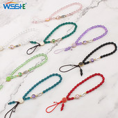 Mobiliojo telefono grandinėlė, krištoliniai karoliukai, telefono dėklas, mobilusis dirželis, imitacinis perlas, telefono papuošalai, perlų grandinėlė, mobiliojo telefono pakabukas