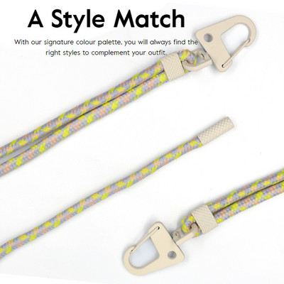 Луксозно 160*2,5 см регулируемо въже за кука за ключове за калъф за мобилен телефон Цветно найлоново колие