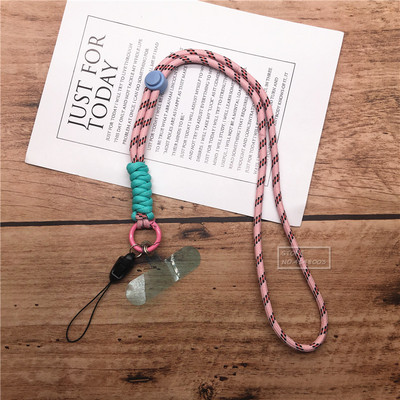 Универсален шнур за каишка за телефон за закачане на мобилен телефон Висулка за мобилен калъф Подвижен регулируем кабел за ключове Въже презрамки за врата