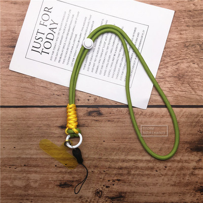 Универсален шнур за каишка за телефон за закачане на мобилен телефон Висулка за мобилен калъф Подвижен регулируем кабел за ключове Въже презрамки за врата